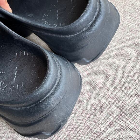 ADIDAS BY STELLA MCCARTNEY CLOGS Black Chunky Sporty Slip On Size 9 - Picture 6 of 10